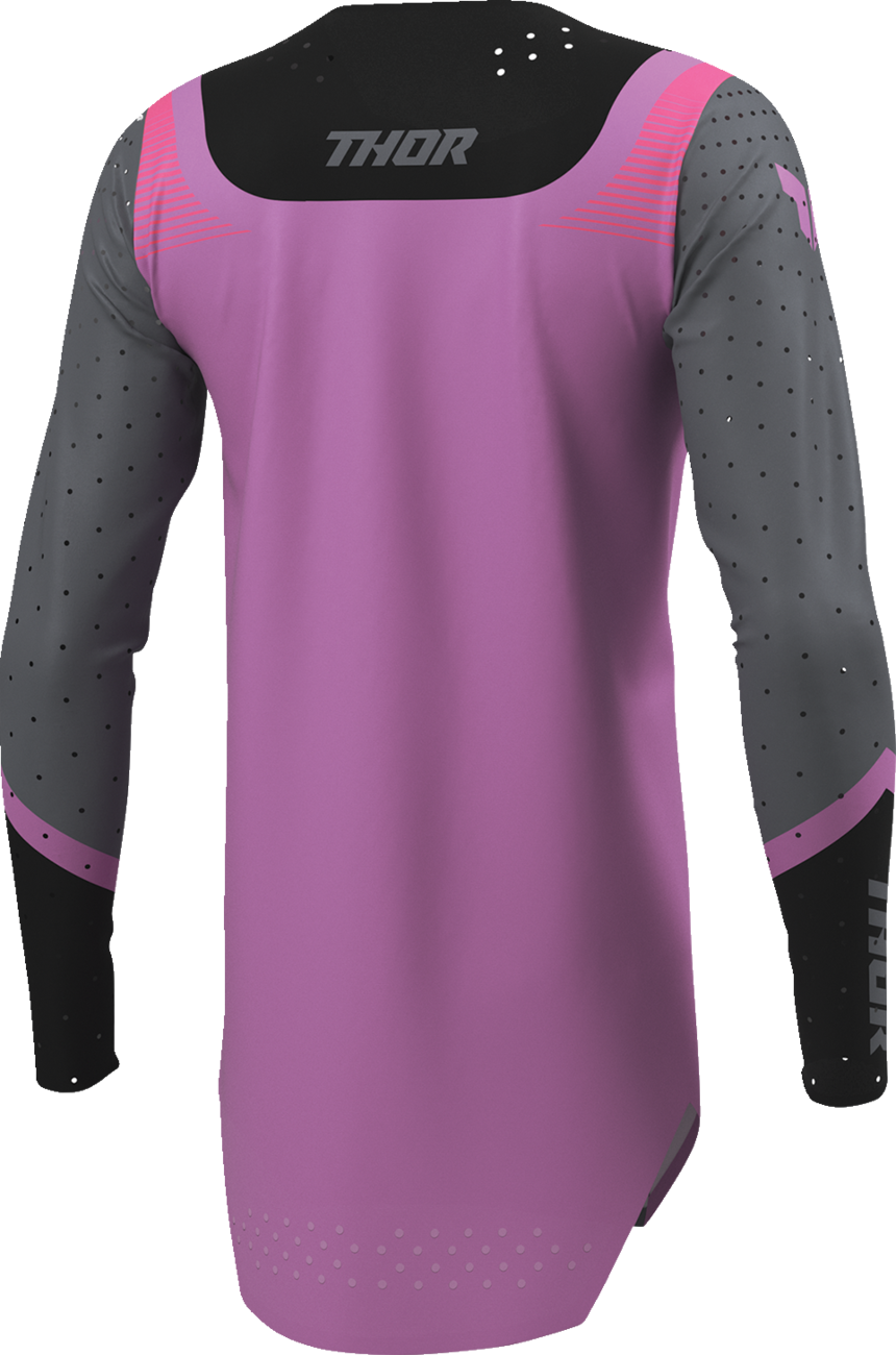 THOR Women's Sportmode Velocity Jersey - Black/Orchid - Large 2911-0333