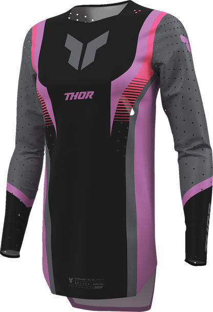 THOR Women's Sportmode Velocity Jersey - Black/Orchid - XL 2911-0334