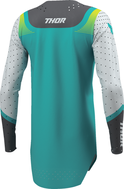 THOR Women's Sportmode Velocity Jersey - Gray/Aqua - Small 2911-0336