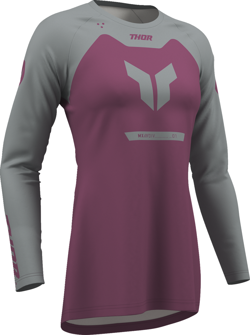 THOR Women's Ridemode Menace Jersey - Purple/Gray - Small 2911-0378