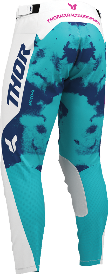 THOR Launchmode Bleach Pants - White/Aqua - US 38 2901-12317
