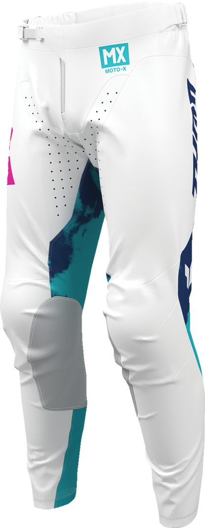 THOR Launchmode Bleach Pants - White/Aqua - US 38 2901-12317