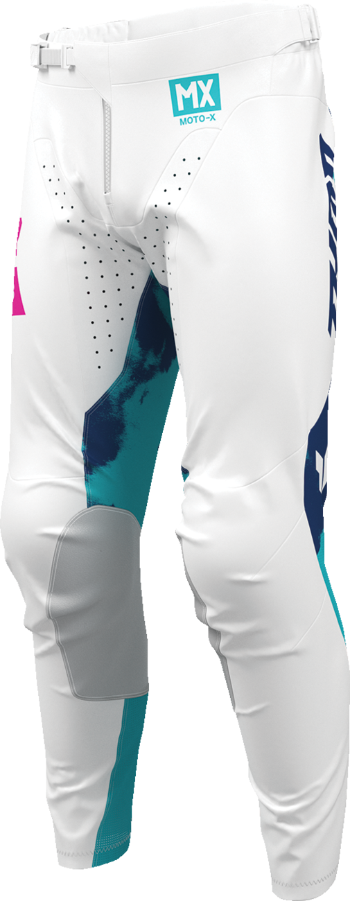 THOR Launchmode Bleach Pants - White/Aqua - US 44 2901-12320