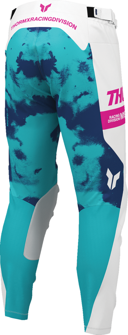 THOR Launchmode Bleach Pants - White/Aqua - US 42 2901-12319