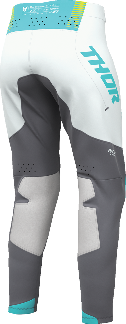 THOR Women's Sportmode Velocity Pants - Gray/Aqua - US 1/2 2902-0408