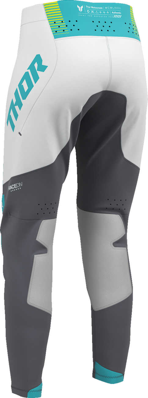 THOR Women's Sportmode Velocity Pants - Gray/Aqua - US 13/14 2902-0414