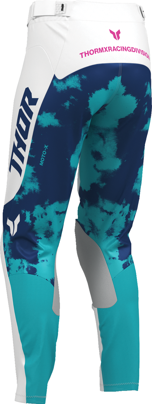 THOR Women's Launchmode Bleach Pants - White/Aqua - US 3/4 2902-0417