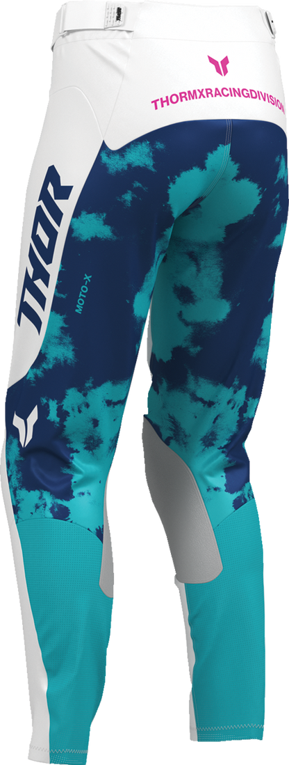 THOR Women's Launchmode Bleach Pants - White/Aqua - US 3/4 2902-0417