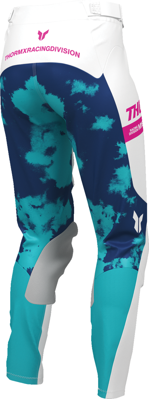 THOR Women's Launchmode Bleach Pants - White/Aqua - US 3/4 2902-0417