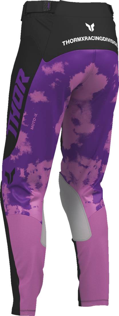 THOR Women's Launchmode Bleach Pants - Black/Orchid - US 3/4 2902-0425