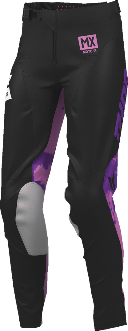 THOR Women's Launchmode Bleach Pants - Black/Orchid - US 7/8 2902-0427
