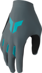 THOR Women's Sportmode Iconic Gloves - Gray/Aqua - Large 3331-0282