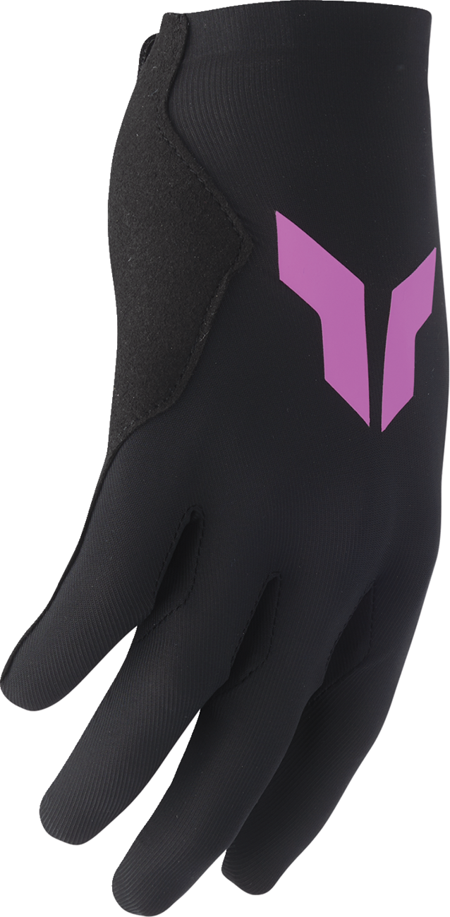 THOR Women's Sportmode Iconic Gloves - Black/Orchid - XL 3331-0287