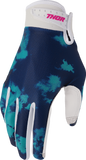 THOR Launchmode Bleach Gloves - White/Aqua - XL 3330-8329