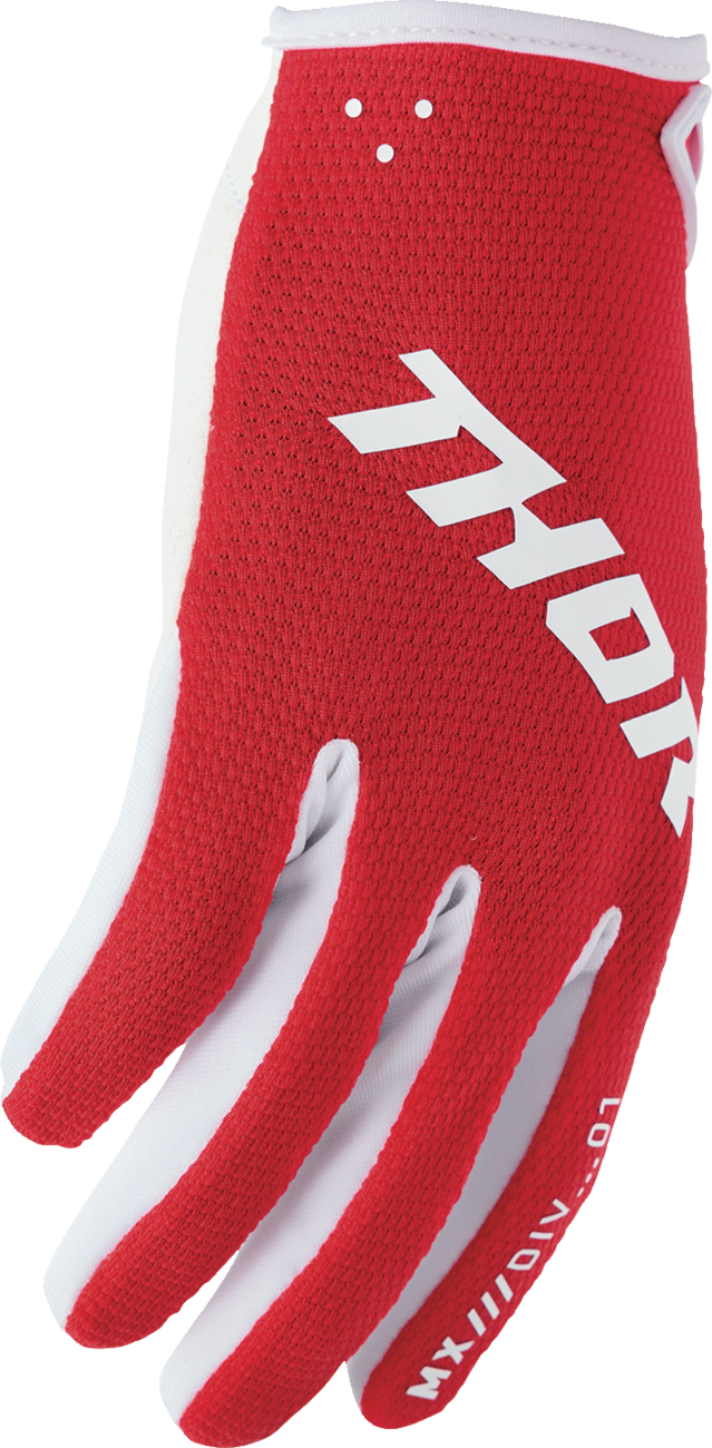 THOR Ridemode Static Gloves - Red - Medium 3330-8339