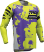 THOR Youth Launchmode Bleach Jersey - Gray/Acid - Medium 2912-2581