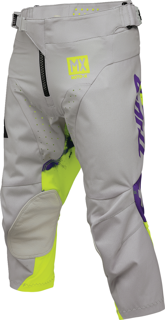 THOR Youth Launchmode Bleach Pants - Gray/Acid - US 26 2903-2619