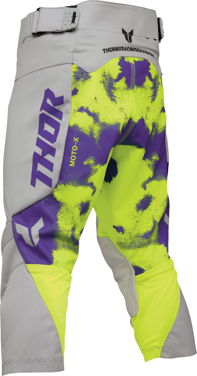 THOR Youth Launchmode Bleach Pants - Gray/Acid - US 26 2903-2619