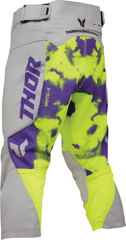 THOR Youth Launchmode Bleach Pants - Gray/Acid - US 28 2903-2620