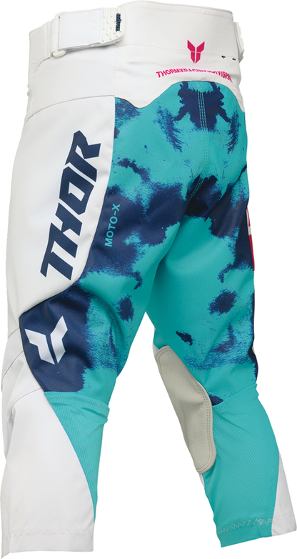 THOR Youth Launchmode Bleach Pants - White/Aqua - US 22 2903-2623