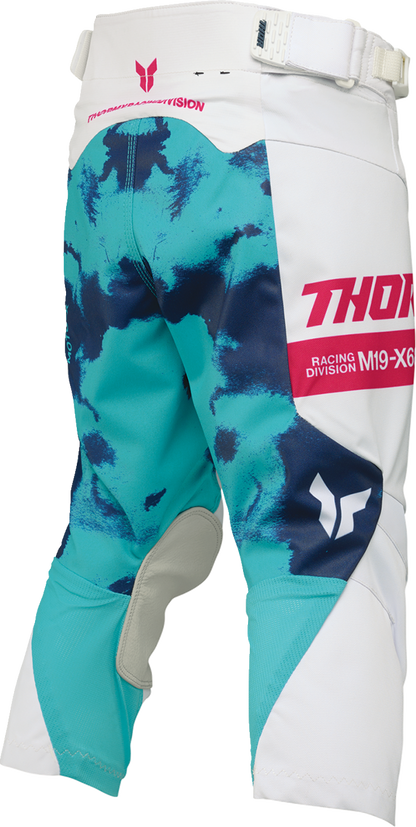THOR Youth Launchmode Bleach Pants - White/Aqua - US 22 2903-2623