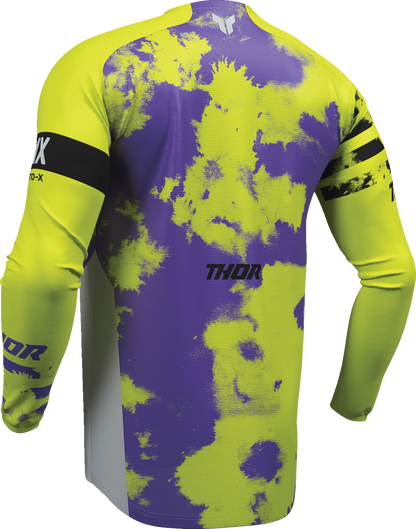 THOR Launchmode Bleach Jersey - Gray/Acid - Small 2910-8400