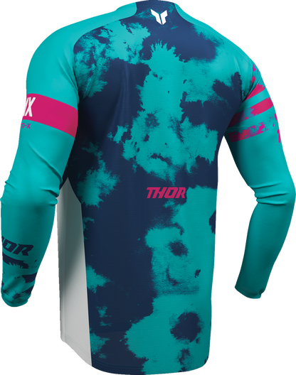 THOR Launchmode Bleach Jersey - White/Aqua - 3XL 2910-8411