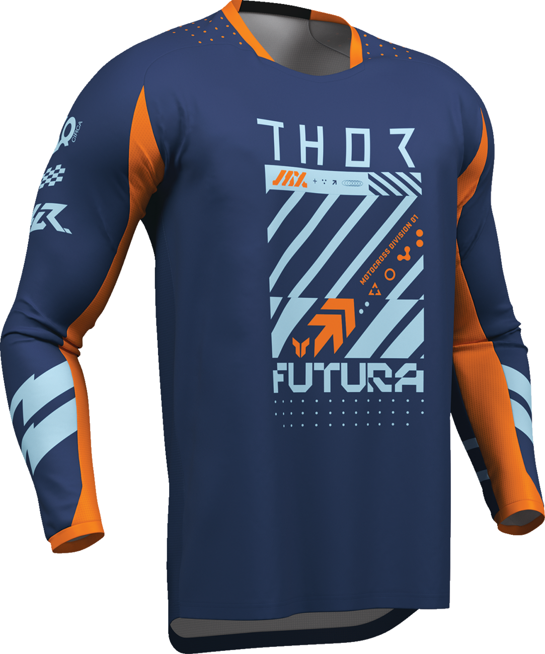 THOR Launchmode Futura Jersey - Navy/Orange - Large 2910-8426