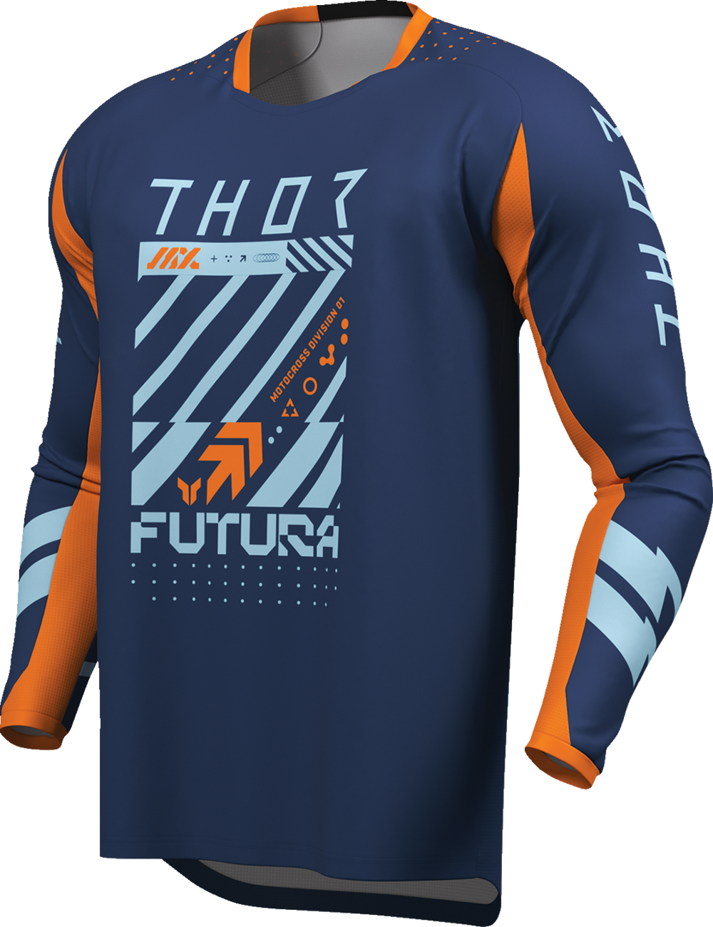THOR Launchmode Futura Jersey - Navy/Orange - Large 2910-8426