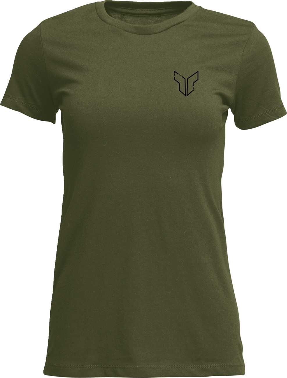 THOR Women's Patched Up T-Shirt - Military Green - Small 3031-4334