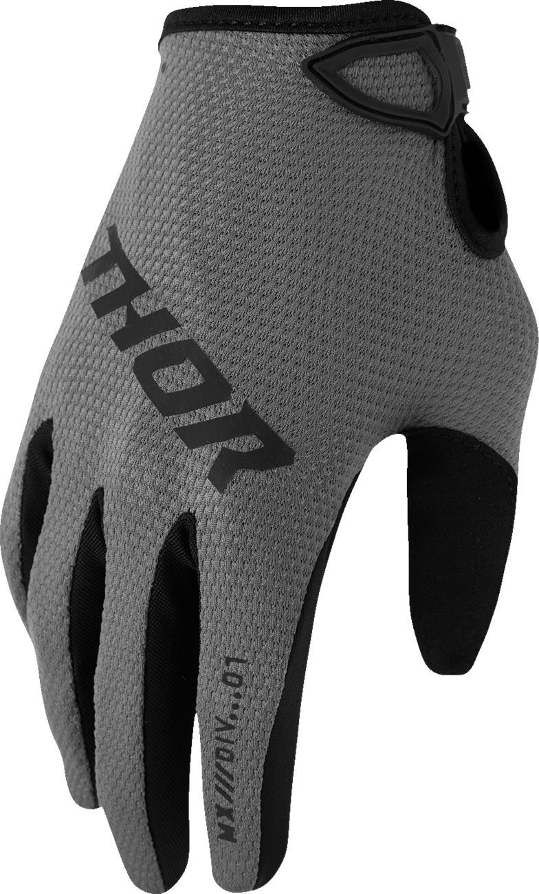 THOR Women's Ridemode Static Gloves - Gray - Large 3331-0302