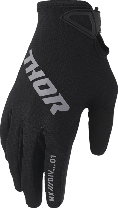 THOR Youth Ridemode Static Gloves - Black - XS 3332-1922