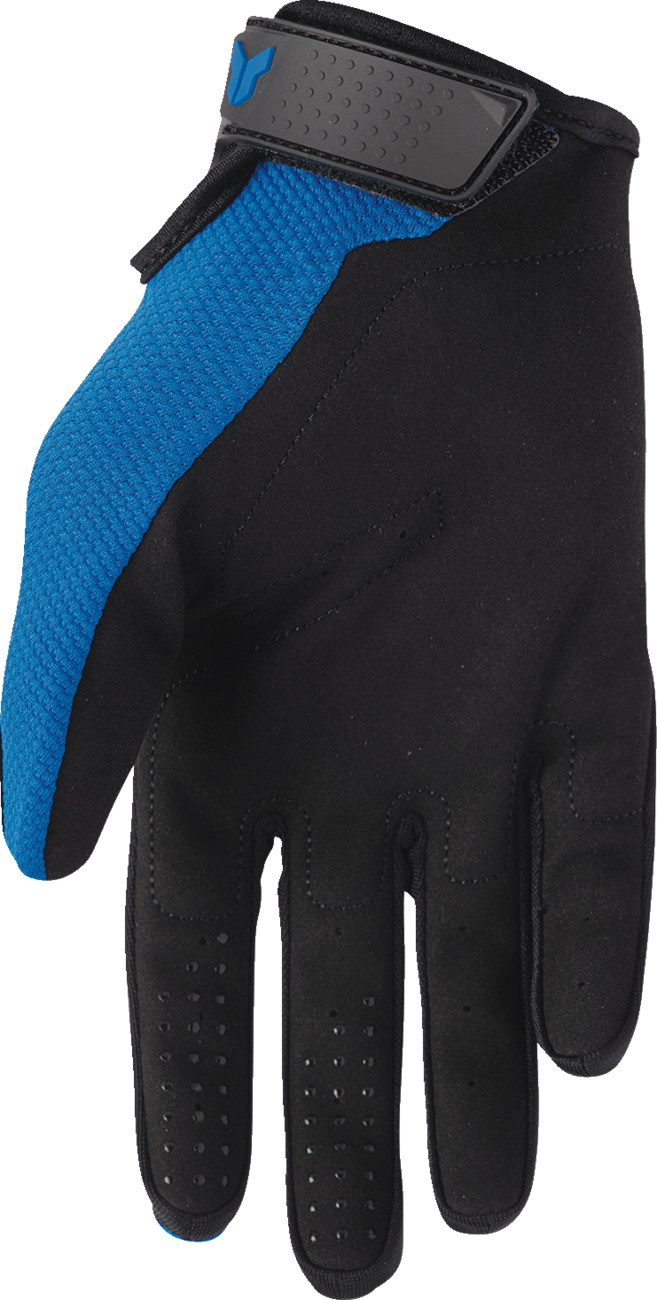 THOR Youth Ridemode Static Gloves - Blue - Large 3332-1933