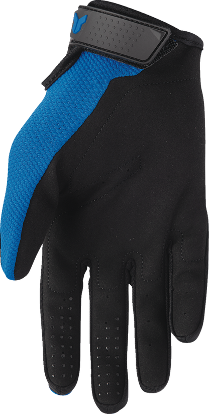 THOR Youth Ridemode Static Gloves - Blue - Large 3332-1933