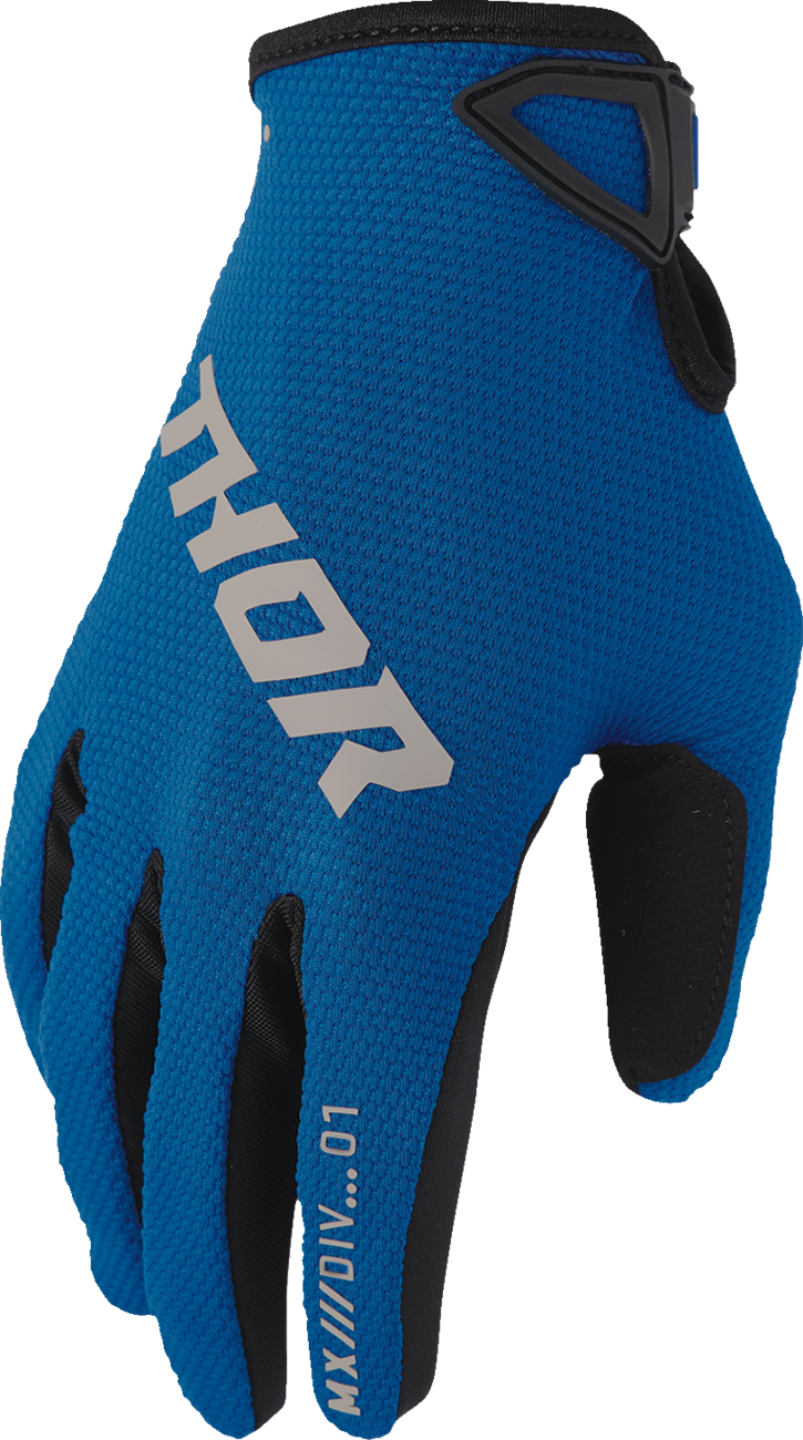 THOR Ridemode Static Gloves - Blue - Medium 3330-8345