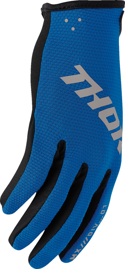 THOR Ridemode Static Gloves - Blue - Medium 3330-8345