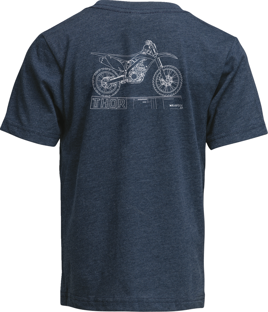 THOR Youth Blueprint T-Shirt - Navy - XS 3032-3871