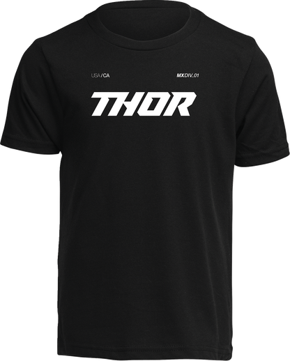 THOR Youth Brave T-Shirt - Black - Small 3032-3877