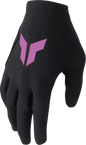 THOR Women's Sportmode Iconic Gloves - Black/Orchid - Small 3331-0284
