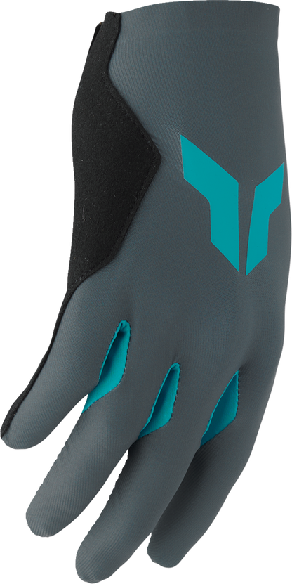 THOR Women's Sportmode Iconic Gloves - Gray/Aqua - XL 3331-0283