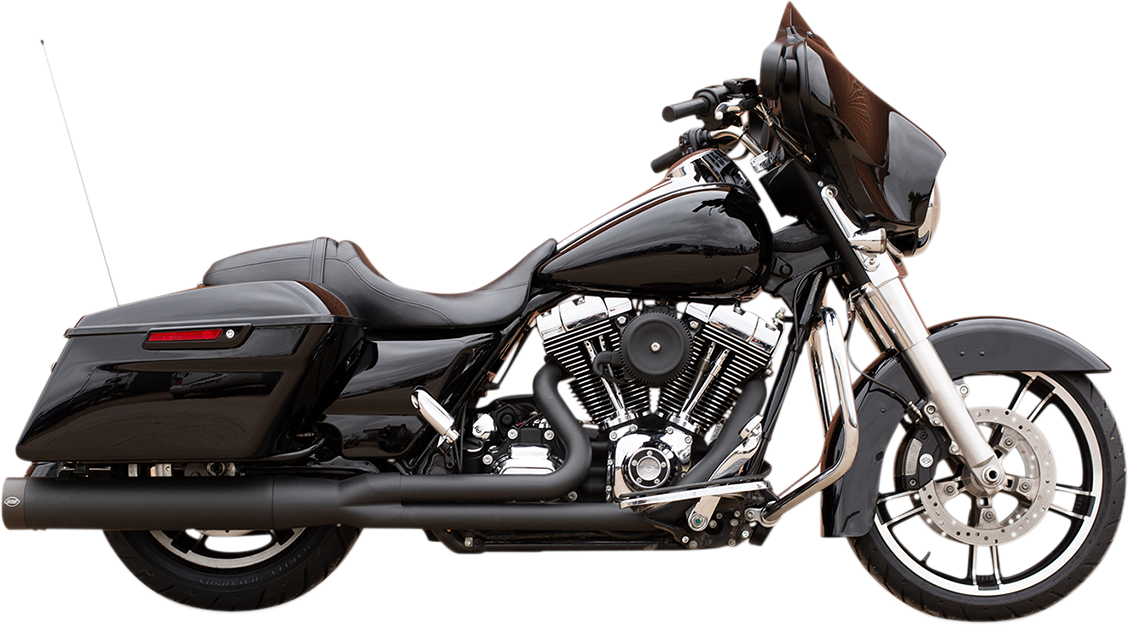 S&S CYCLE 2-into-1 Sidewinder® Exhaust System - '95-'16 FL - Black Ceramic 550-0777