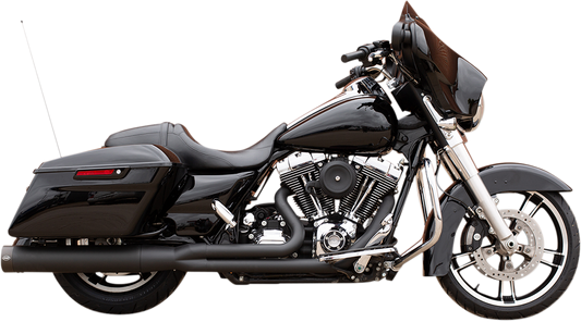 S&S CYCLE 2-into-1 Sidewinder® Exhaust System - '95-'16 FL - Black Ceramic 550-0777