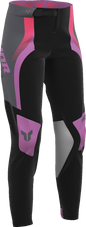 THOR Women's Sportmode Velocity Pants - Black/Orchid - US 1/2 2902-0400
