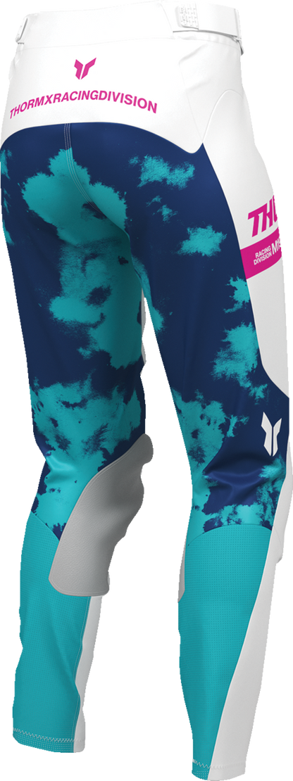 THOR Women's Launchmode Bleach Pants - White/Aqua - US 1/2 2902-0416