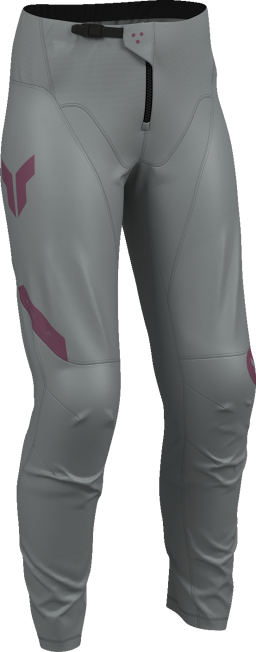 THOR Women's Ridemode Menace Pants - Purple/Gray - US 9/10 2902-0485