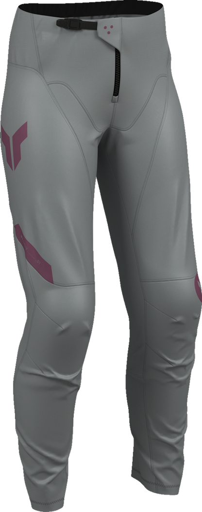 THOR Women's Ridemode Menace Pants - Purple/Gray - US 9/10 2902-0485