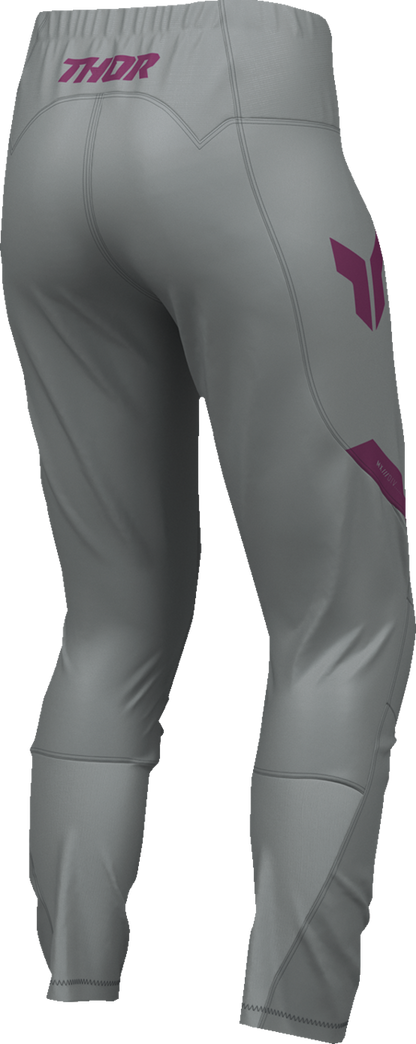 THOR Women's Ridemode Menace Pants - Purple/Gray - US 9/10 2902-0485