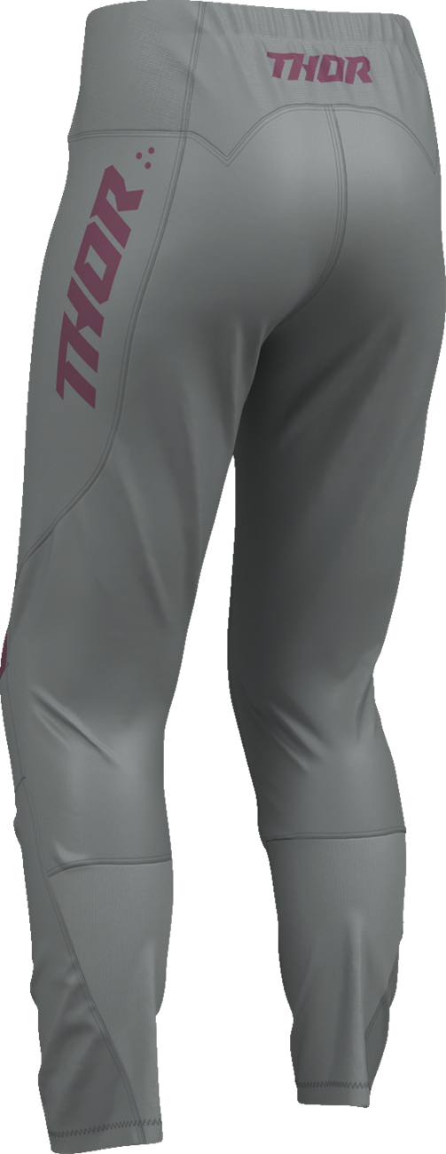 THOR Women's Ridemode Menace Pants - Purple/Gray - US 9/10 2902-0485