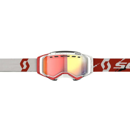 SCOTT PROSPECT SNOW CROSS LS WHITE/RED W/RED CHROME