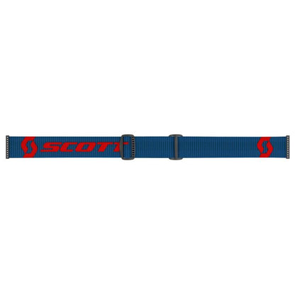 SCOTT FURY LS SNOWX DARK BLUE/NEON RED "LS" RED CHROME